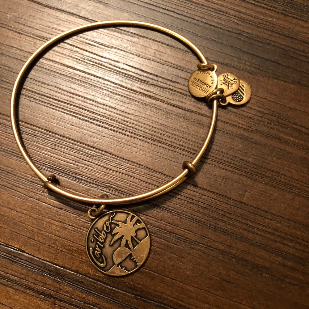 Alex and ani gold Caribbean bangle